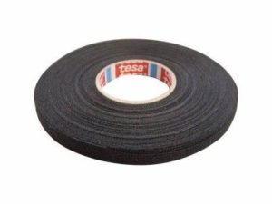 Banda din panza vata din PET W 9mm L 25m neagra TESA 51608-00002-00