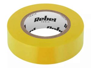 Banda izolatoare 0.13X19mm 20m galbena REBEL