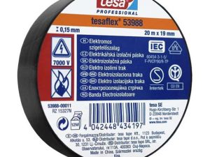 Banda izolatoare TESA PROFESSIONAL TESAFLEX 15mm x 20m 7000V negru