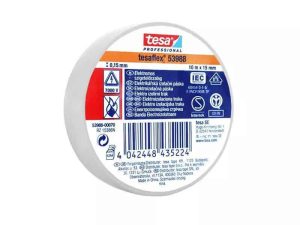 Banda izolatoare TESAFLEX 10m alb TESA