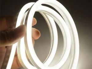 Banda LED COB 230V flexibila 10mm 6000K alb rece IP65 PS-1417