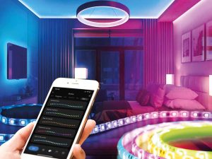 Banda LED inteligenta RGB SMD 30LED-uri/m 2x5m/pachet PHENOM