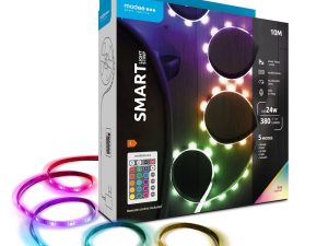 Banda LED Smart Modee 24W telecomanda RGB 380lm IP20 10m MSL-LS24W10MRGB-R