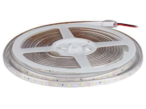 Banda LED SMD3528 12V 3.2W/m 60LED/m 420lm/m albastru IP65 5M V-tac SKU-212035