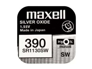 Baterie ceas Maxell SR1130SW V390 SR54 1.55V oxid de argint 1buc