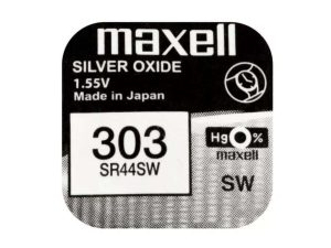 Baterie ceas Maxell SR44SW V303 AG13 1.55V oxid de argint 1buc