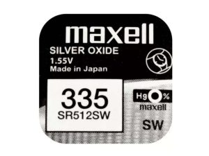 Baterie ceas Maxell SR512SW V335 1.55V oxid de argint 1buc