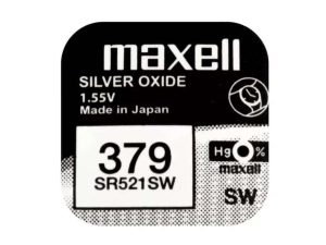 Baterie ceas Maxell SR521SW V379 AG0 1.55V oxid de argint 1buc