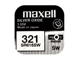 Baterie ceas Maxell SR616SW V321 SR65 1.55V oxid de argint 1buc