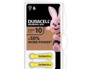 Baterii 10 ZA10 PR70 DURACELL auditive 1.45V ZINC-AIR 6buc
