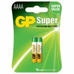 Baterii AAAA LR8 alcaline 2buc/blister GP