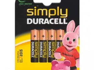 Baterii alcaline Duracell AAA R03 4buc