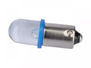 Bec auto 12V T10-BA9S albastru VIPOW