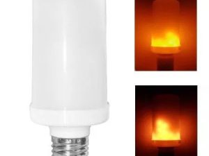 Bec LED 4W E27 1800K alb cald cu efest flacara V-TAC