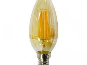 Bec LED E14 4W 2200K cu filament alb cald V-TAC