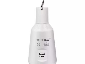 Bec LED E27 7W 3in1 cu acumulator incarcare solara V-TAC