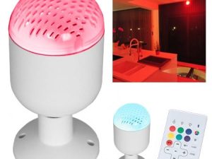 Bec LED E27 RGB 5W cu difuzor incorporat 5W