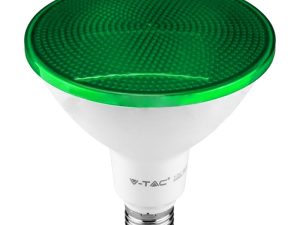 Bec LED PAR38 E27 17W IP65 verde V-tac SKU-92067