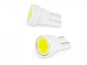Bec LED Pozitie 12V 1W COB 18 chipuri T10 5W5 90lm 2buc set Carguard