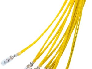 Bec T1¼ 4.14mm Subminiatura 14V 80mA 1.1W incandescent alb-cald 2700K cu fir 30cm 9401 Goobay