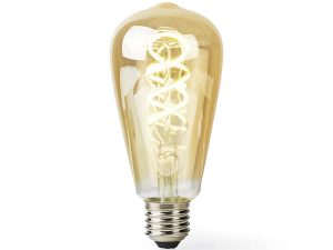 Bec Wi-Fi Smart LED cu filament E27 ST64 5.5W 350lm 1800-6500K Nedis