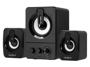 Boxe PC 2.1 5W subwoofer 2x3W difuzoare alimentare USB 5V control volum bas inalte CS-50 REBEL