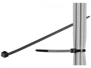 Bride plastic negru 2.5x200mm 100buc de interior-exterior fixPoint