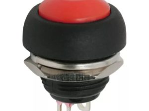 Buton 1 circuit 1A 250V OFF-(ON) rosu fara retinere 09044PI