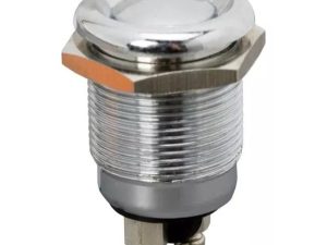 Buton 1 circuit 2A 250V OFF-(ON) fara retinere metal resistent la apa