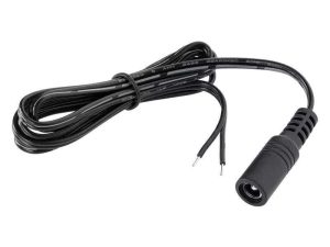 Cablu 1m cu conector DC 2.5x5.5mm pentru surse LED