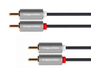 Cablu 2x RCA - 2x RCA 10m BASIC Kruger&Matz KM1210