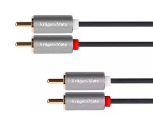 Cablu 2x RCA - 2x RCA 3m Basic Kruger&Matz