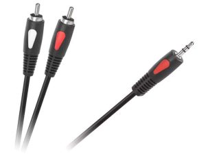 Cablu 3.5 mm tata - 2x RCA 1.8m ECO-LINE Cabletech KPO4004-1.8