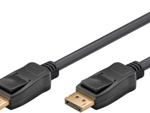 Cablu 3m DisplayPort v1.4 - DisplayPort v.14 HDCP 2.2 fire Cupru negru Goobay 65810
