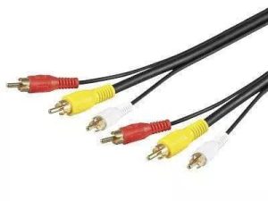Cablu 3x RCA 1.5m video RG59 Goobay