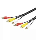 Cablu 3x RCA 5m video RG59 Goobay