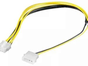 Cablu adaptor alimentare 5.25 tata la EPS 8 pini 28cm pentru alimentare placa de baza Goobay
