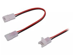 Cablu adaptor conector banda LED 8mm dual V-TAC