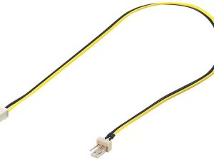 Cablu adaptor de alimentare PC tata 3 pini la 2 pini mama 0.3m Goobay
