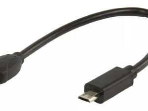 Cablu adaptor MHL mama - MHL SIII tata micro USB 11 pini 0.2m negru VALUELINE