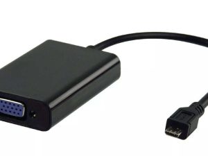 Cablu adaptor MHL micro USB 5 pini - VGA +Jack 3.5 mm 0.2m VALUELINE