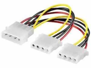 Cablu adaptor molex 5.25 la 2x5.25 molex 15cm Goobay