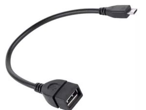 Cablu adaptor OTG USB A mama la micro USB tata 20cm Cabletech