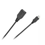Cablu adaptor OTG USB mama la micro USB tata 0.2m Cabletech