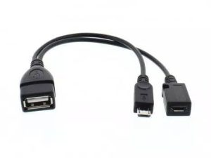 Cablu adaptor OTG USB mama - micro USB tata date/alimentare mama Well