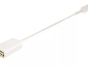 Cablu adaptor OTG USB pentru telefoane si tablete Apple Lightning 0.1m alb max. IOS 11