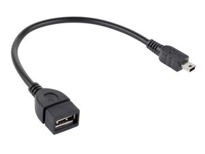 Cablu adaptor pentru casa de marcat fiscala cu functie OTG mini USB tata - USB mama 15cm Conecto