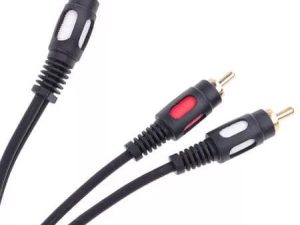Cablu adaptor RCA mama la 2x RCA tata 0.25m