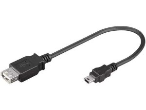 Cablu adaptor USB A mama la mini USB tata 20cm Goobay