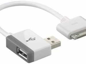 Cablu Adaptor USB A tata la USB A mama +Apple Dock 30 pini Goobay